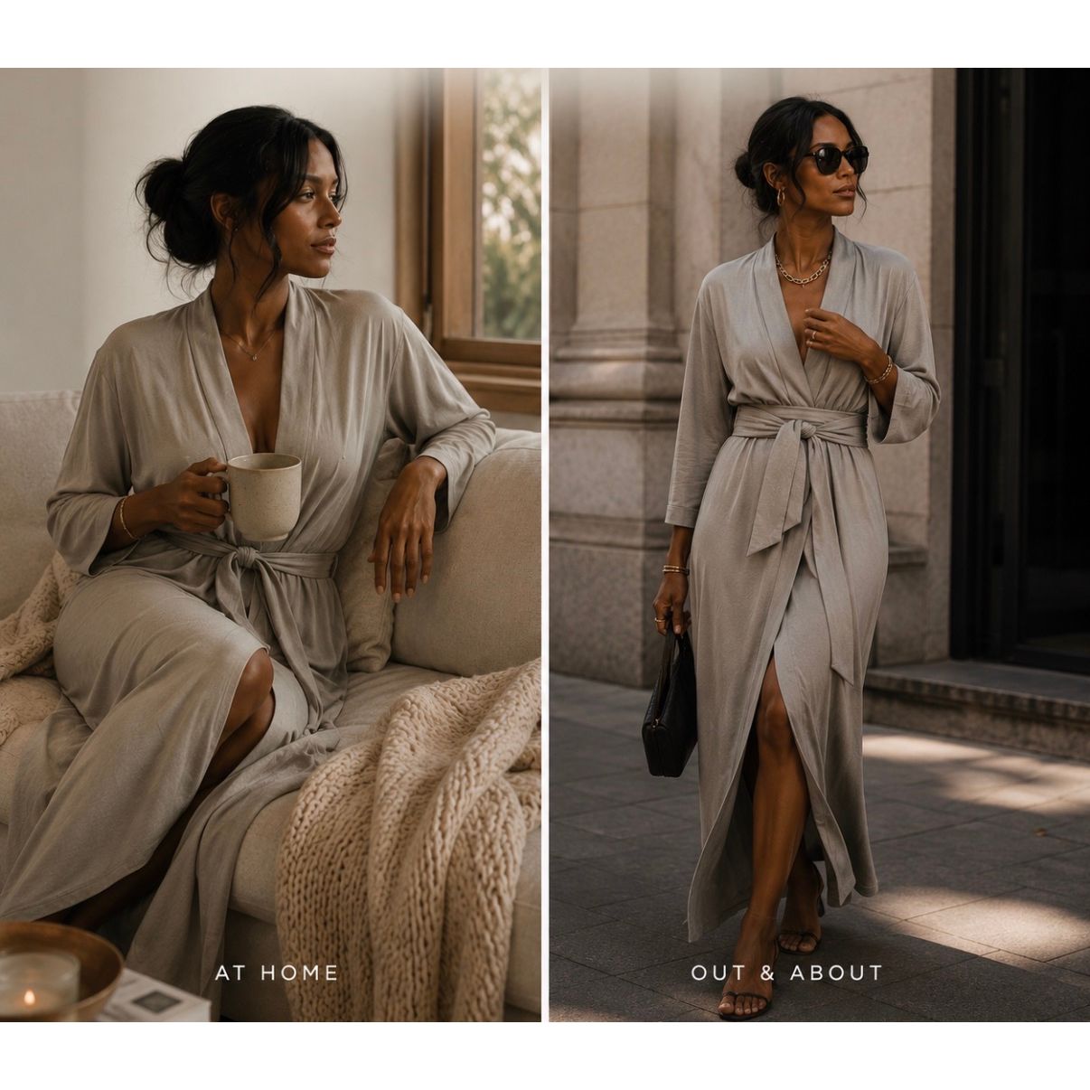 Stone Women's Bamboo Robe/Duster/Dress